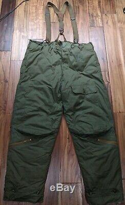 Eddie Bauer Wwii Us Army Air Force Type A-8 Down Cold Weather Flight Pants 42 44
