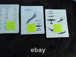 Extremely Rare Original WWII Aerial Gunner Training Book & Sheets Army Air Corp