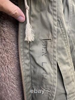 FITZWELL B-11 Military Flight Jacket 34 Air Forces US Army Parka Coat Hood WWII