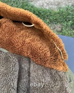 FITZWELL B-11 Military Flight Jacket 34 Air Forces US Army Parka Coat Hood WWII