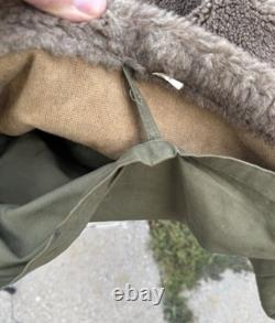 FITZWELL B-11 Military Flight Jacket 34 Air Forces US Army Parka Coat Hood WWII