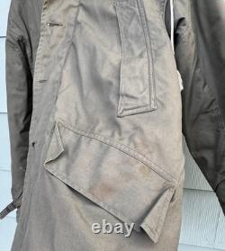 FITZWELL B-11 Military Flight Jacket 34 Air Forces US Army Parka Coat Hood WWII