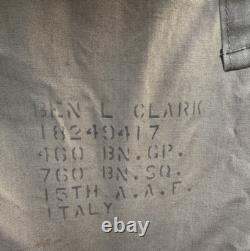 FITZWELL B-11 Military Flight Jacket 34 Air Forces US Army Parka Coat Hood WWII