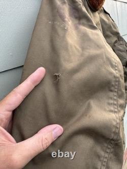 FITZWELL B-11 Military Flight Jacket 34 Air Forces US Army Parka Coat Hood WWII