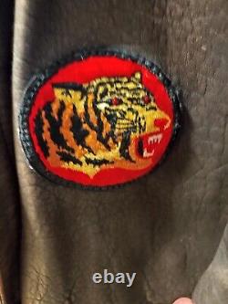 Flying Tigers A-2 CBI US Army Air Force Leather Flight Jacket