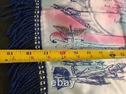 GENUINE WORLD WAR II U. S. Army Air Forces Silk Flag Banner Pillowcase 19 X 21