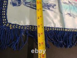 GENUINE WORLD WAR II U. S. Army Air Forces Silk Flag Banner Pillowcase 19 X 21