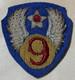 G W Larence Collection US Army Air Force 9th Air Force Bullion Patch Inv 30-2