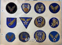G W Larence Collection US Army Air Force 9th Air Force Bullion Patch Inv 30-2
