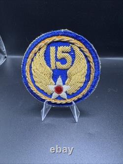 Gemsco 2nd AAF Patch, Bullion WWII Army Air Forces