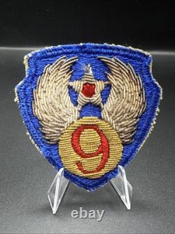 Gemsco 9th AAF Patch, Bullion WWII Army Air Forces