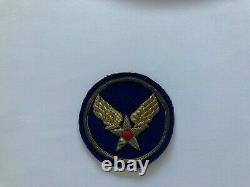 H0558 WW2 CBI US Army AAF Air Forces Bullion Shoulder Patch IR45A