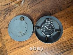 Hamilton WWII Army Air Corps Navigation 24H Pocket Watch with Shockproof Case
