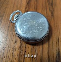 Hamilton WWII Army Air Corps Navigation 24H Pocket Watch with Shockproof Case