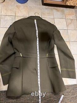 Id'd Named Army Air Corps Officer Wwii Ww2 Us Army Jacket Chocolate Coat Uniform