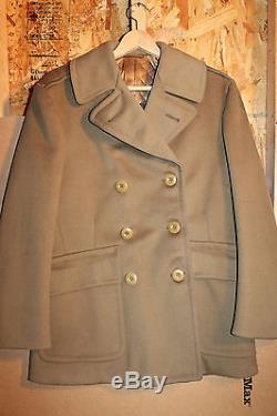 Identified WW2 U. S. Army Air Forces Weather Man's (Lt) Short Officers Wool Coat