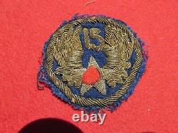 Italian made WWII US Army Air Corps 15th Air Force bullion theater patch AAF