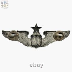 Josten Wwii Senior Pilot Wings Army Air Forces Badge 3 Size Sterling Ww2 #356