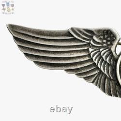 Juarez Wwii U. S. Army Air Corps Air Crew Wings Sterling Badge 3-1/4 Size Ww2