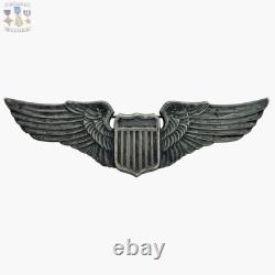 Juarez Wwii U. S. Army Air Corps Pilot Wings Badge Insignia 3-1/4 Sterling #387