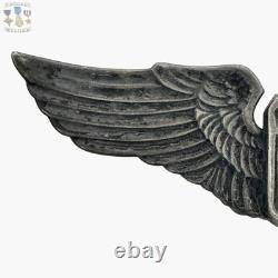 Juarez Wwii U. S. Army Air Corps Pilot Wings Badge Insignia 3-1/4 Sterling #387