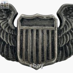 Juarez Wwii U. S. Army Air Corps Pilot Wings Badge Insignia 3-1/4 Sterling #387