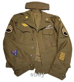 June 6, 1944 D-Day WWII U. S. 8th Army Air Force Wool Coat Field Jacket 36R