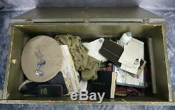 KIA US Army Air Force Corp officer cadet soldier pilot USAF NAME group trunk WW2