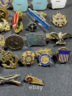 LOT x53 WW2 WWII Military Army Navy USN US Army Air Force USAAF Pins & Buttons