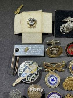 LOT x53 WW2 WWII Military Army Navy USN US Army Air Force USAAF Pins & Buttons