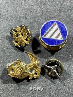 LOT x53 WW2 WWII Military Army Navy USN US Army Air Force USAAF Pins & Buttons