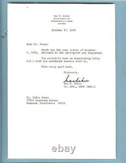 Legendary Wwii Army Air Forces General Ira C. Eaker Signed Letter