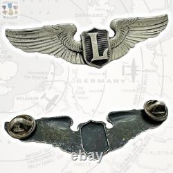 Liaison Pilot Wings Wwii U. S. Army Air Corps Badge 3 Size Sterling 18g Ww2 #322