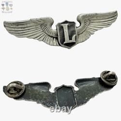Liaison Pilot Wings Wwii U. S. Army Air Corps Badge 3 Size Sterling 18g Ww2 #322