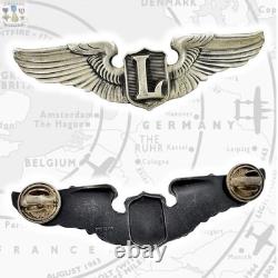 Liaison Pilot Wings Wwii U. S. Army Air Corps Badge 3 Size Sterling Ww2 #02