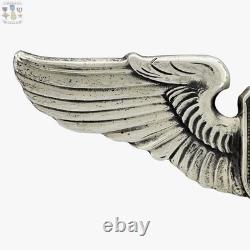 Liaison Pilot Wings Wwii U. S. Army Air Corps Badge 3 Size Sterling Ww2 #02