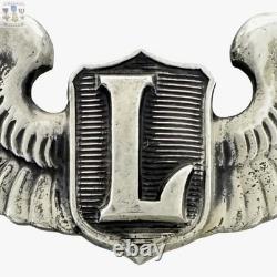 Liaison Pilot Wings Wwii U. S. Army Air Corps Badge 3 Size Sterling Ww2 #02