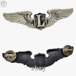 Liaison Pilot Wings Wwii U. S. Army Air Corps Badge 3 Size Sterling Ww2 #02