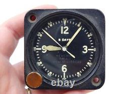 Longines Wittnauer WWII Army Air Force A-11 Mechanical 8 Day Aircraft Clock E101