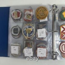 Lot of 128 MIXED MILITARY PATCH NAVY AIR FORCE ARMY USMC WW2 WWII