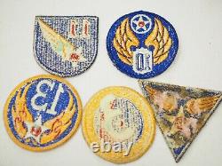Lot of 15 WW2/WWII US ARMY AIR FORCE USAAF Uniform Shoulder Patches