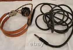 Lot of 3 WWII HS-33 Headset / Receivers Army Air Corps & Aviator Goggle/Glasses