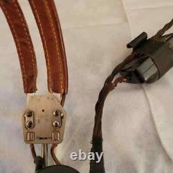 Lot of 3 WWII HS-33 Headset / Receivers Army Air Corps & Aviator Goggle/Glasses