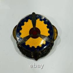 Lot of WW2 WWII Era US Army Air Force Insignia Pins Sterling Aviation School