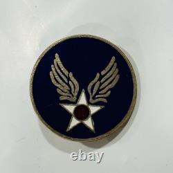 Lot of WW2 WWII Era US Army Air Force Insignia Pins Sterling Aviation School Vtg