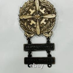 Lot of WW2 WWII Era US Army Air Force Insignia Pins Sterling Aviation School Vtg