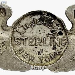 Luxenberg Wwii Army Air Corps Navigator Wings 2-1/16 Size Insignia Sterling