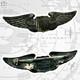Luxenberg Wwii Army Air Corps Pilot Wings 2-1/16 Size Insignia Sterling