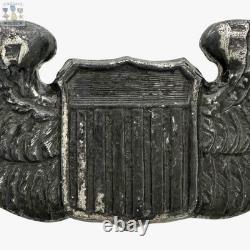 Luxenberg Wwii Army Air Corps Pilot Wings 2-1/16 Size Insignia Sterling