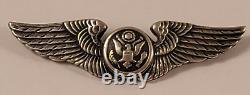 Luxenburg Vintage Wwii U. S. Army Air Corps Aircrew Sterling Silver Wings 3 1/4